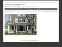 Tablet Screenshot of frontporchrvw.com